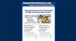 Desktop Screenshot of couponstofreegroceries.com
