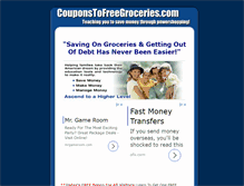Tablet Screenshot of couponstofreegroceries.com